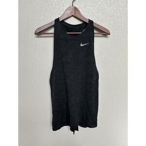 NEW Nike dri fit womens geometric workout tank top racerback black xs athletic